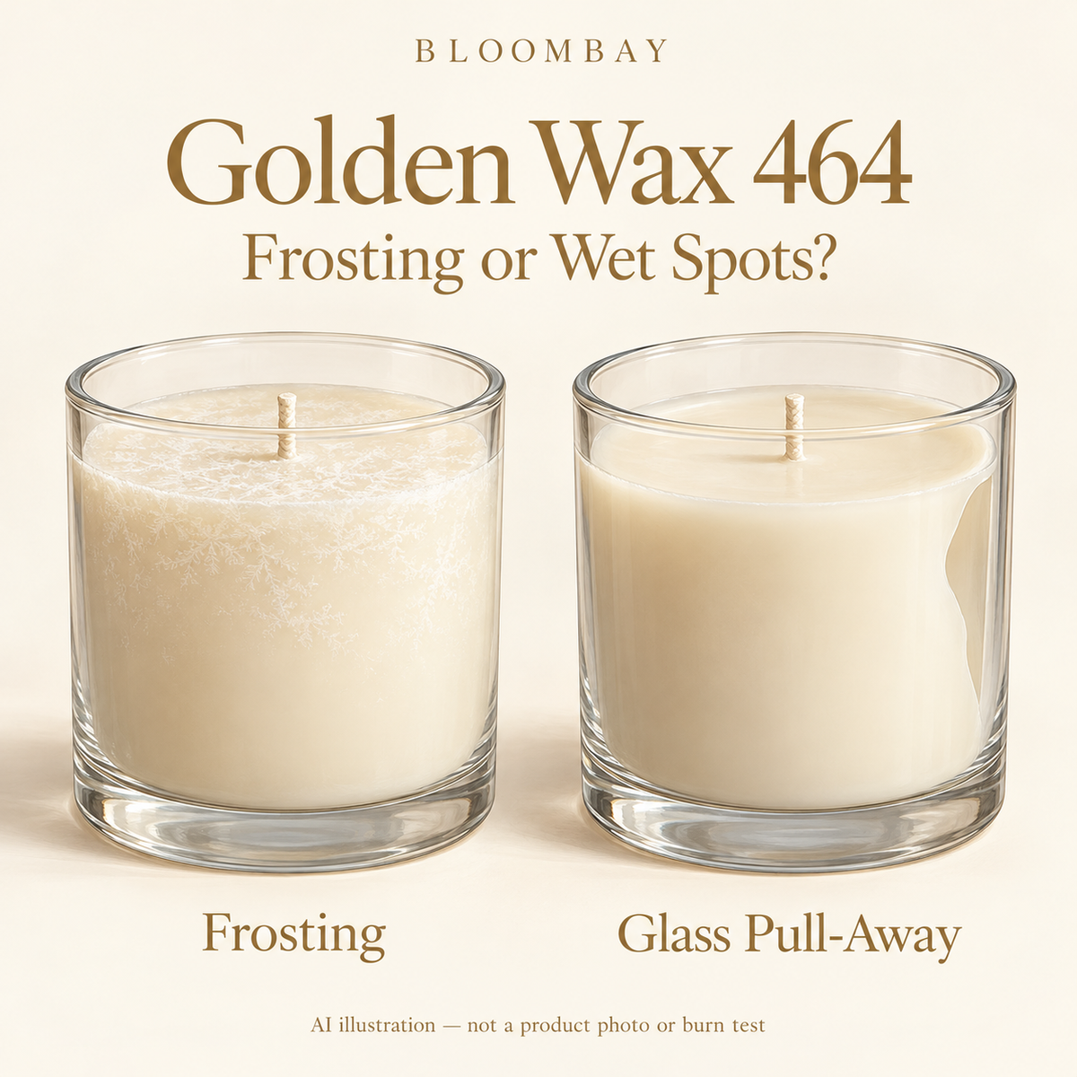 Golden Wax 464: Frosting or Wet Spots?
