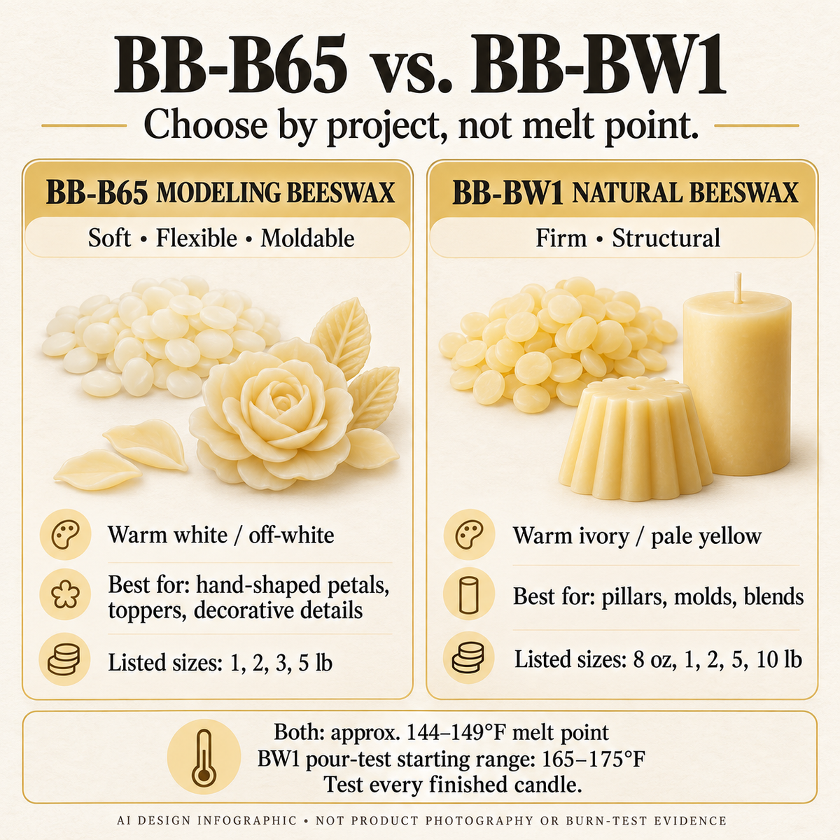 BB-B65 vs. BB-BW1: Which Beeswax Should You Choose?