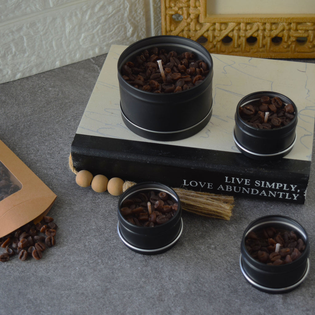 Coffee Candle Gift Set Handcrafted Soy Wax Candles