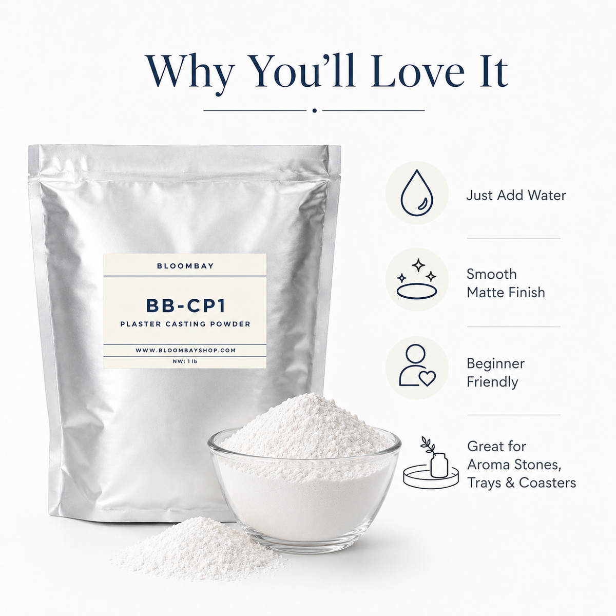 BB-CP1 Plaster Casting Powder DIY Decor Powder