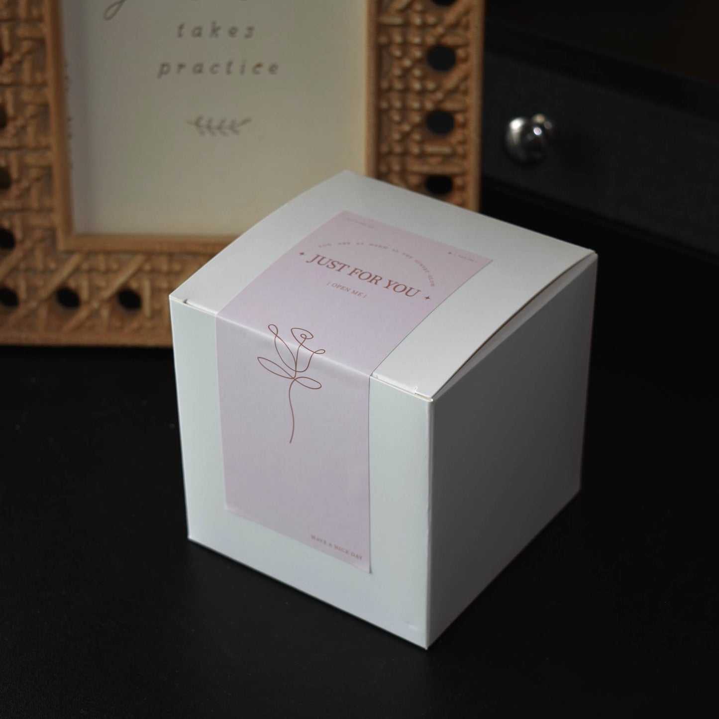 Amethyst Geode Candle Handmade Crystal-Inspired Decor