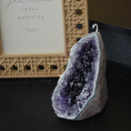Luxury Amethyst Geode Candle Handcrafted Sculptural Wax Candle