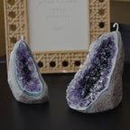 Luxury Amethyst Geode Candle Handcrafted Sculptural Wax Candle