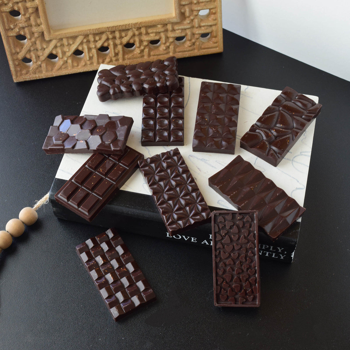 Chocolate Candle Handmade Soy Wax Blend with Rich Gourmet Aroma