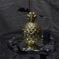Metallic gold Pineapple Glass Candle Jar 5 oz Luxury Candle Container