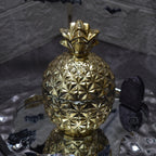 Gothic Gold & Black Floral Wax Candle Dark Romantic Home Decor