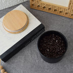 Fresh Coffee Soy Candle in Matte Black Glass Jar