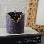 Amethyst Geode Candle Handmade Crystal-Inspired Decor