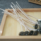 Pearl Beeswax Candle Pearls Gift Set Crystal Glass Jar, Refillable