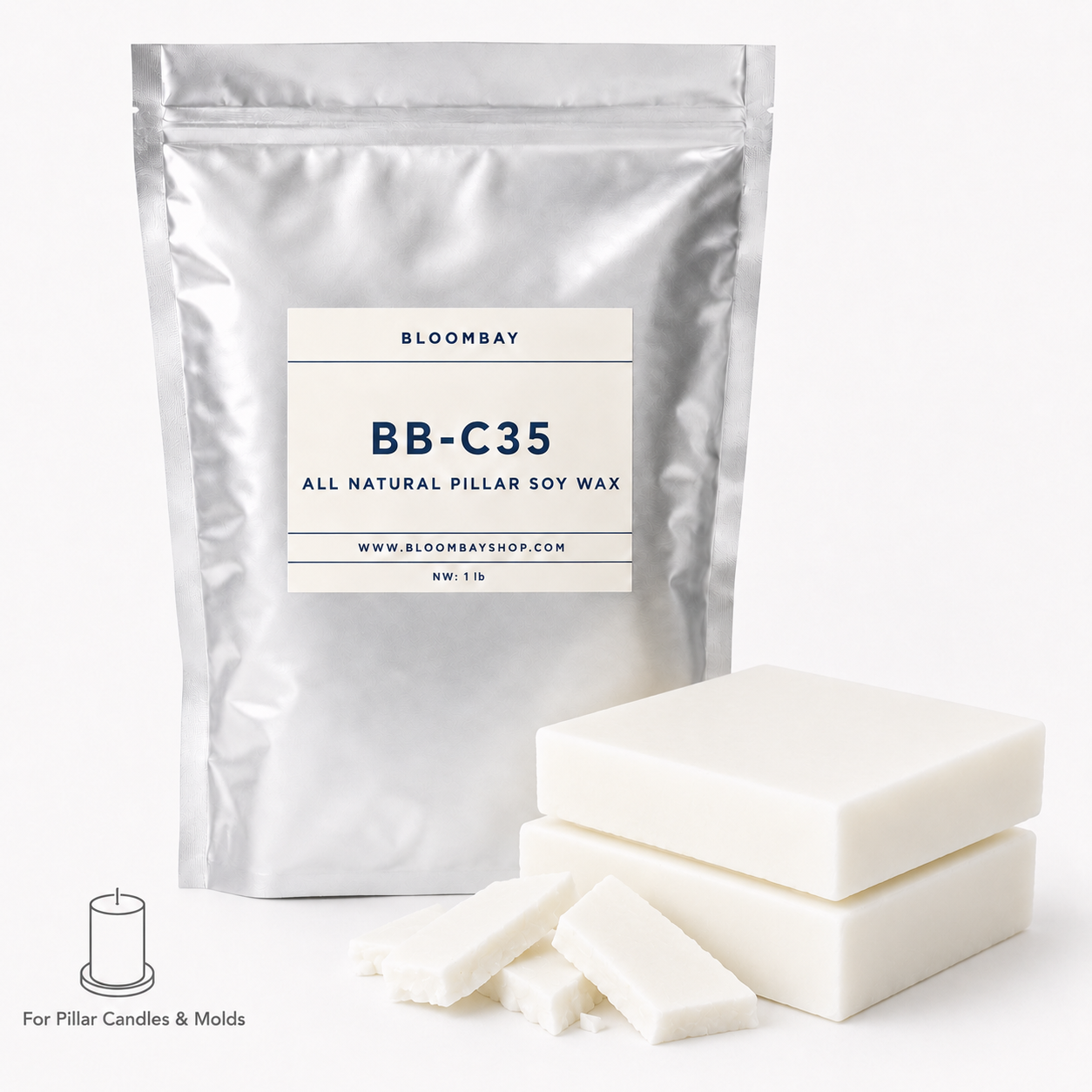 BB-C35 Soy Pillar and Mold Wax