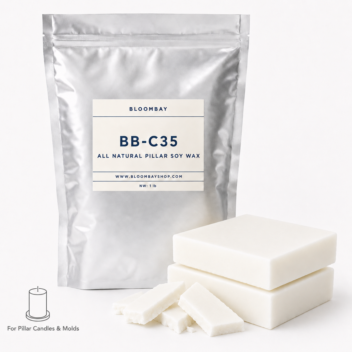 BB-C35 Soy Pillar & Mold Wax