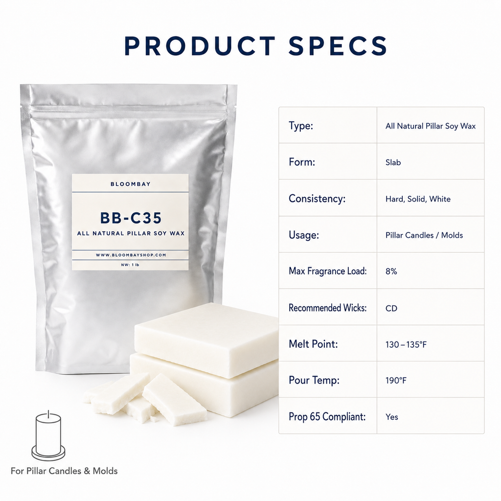 BB-C35 Soy Pillar & Mold Wax