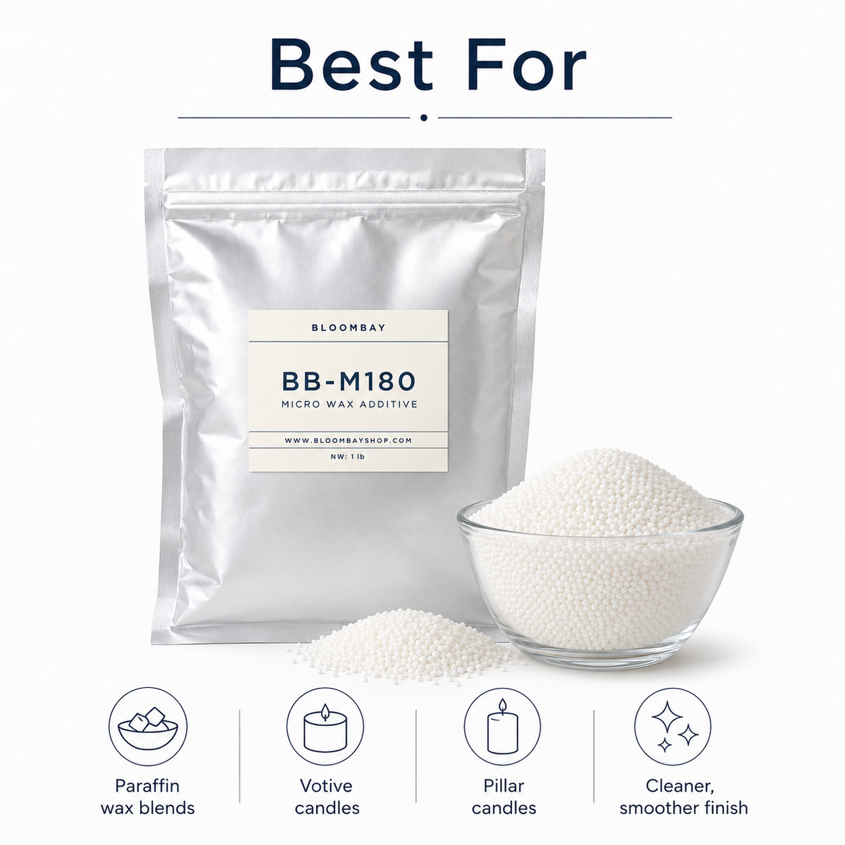 Micro 180 Wax Additive for Paraffin Pillar & Molded Candles
