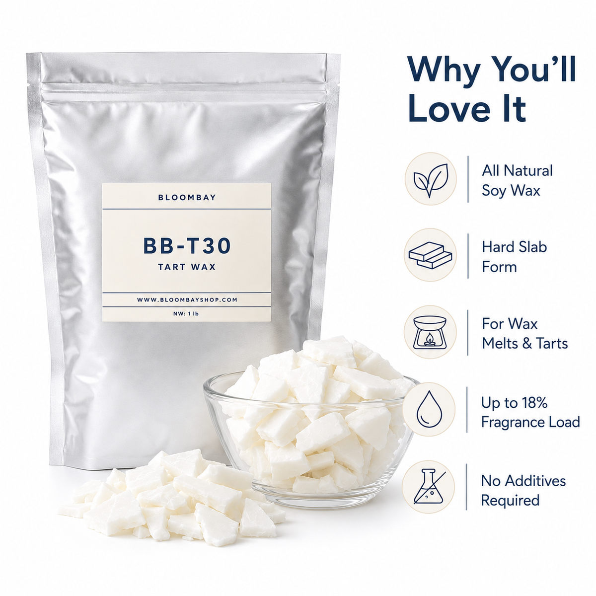 BB-T30 Soy Wax for Wax Melts & Tarts