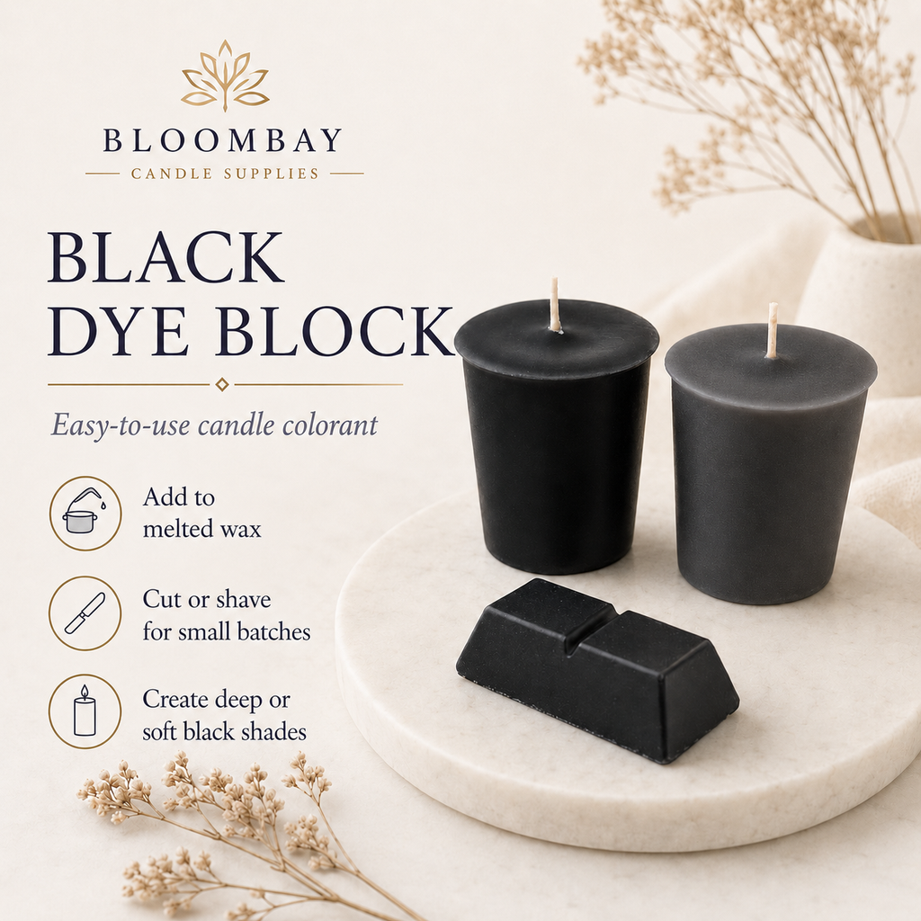 Black Candle Dye Blocks for Candle Making