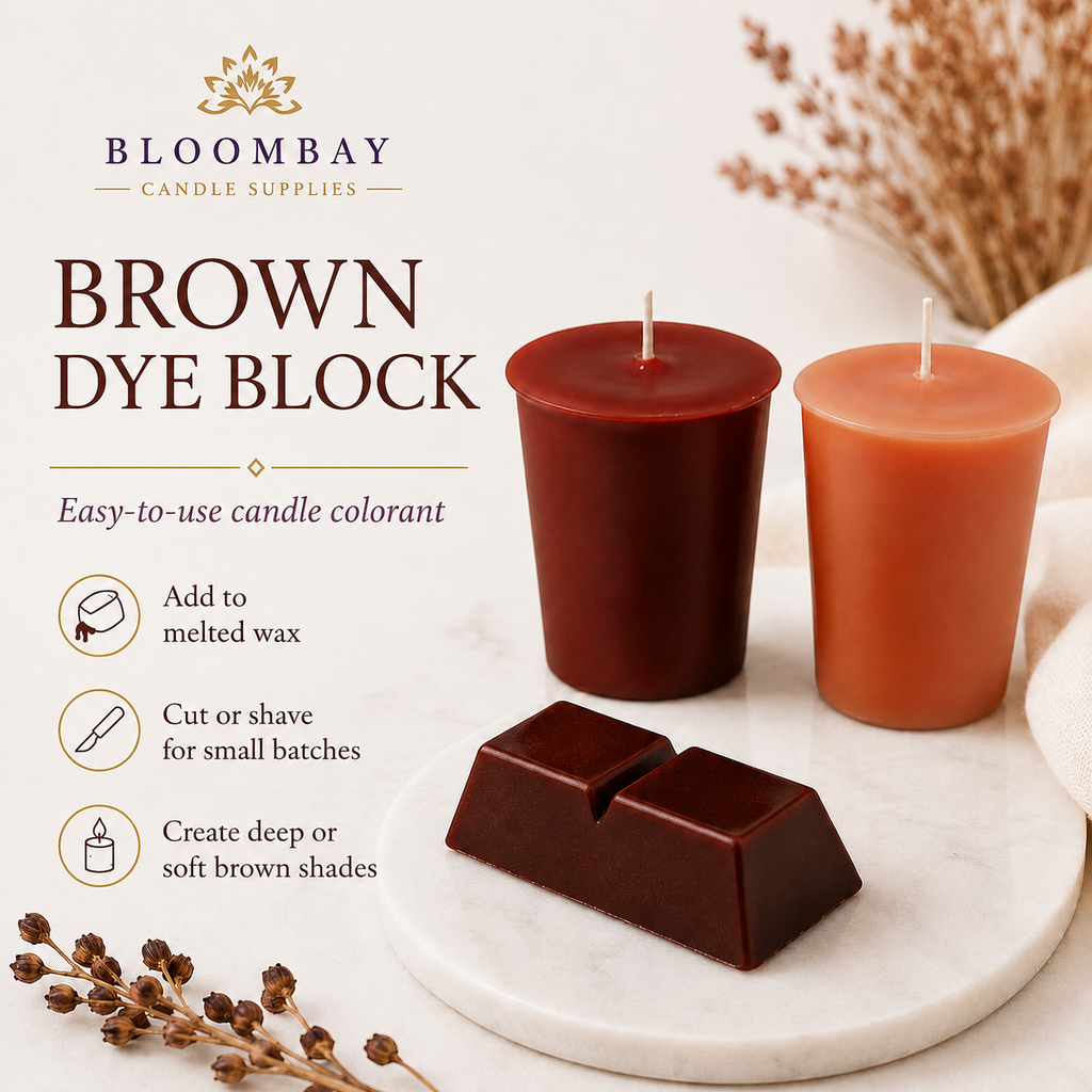 Brown Candle Dye Blocks for Candle Making