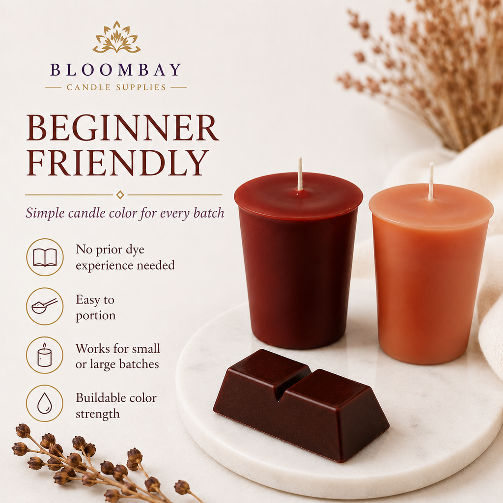 Brown Candle Dye Blocks for Candle Making