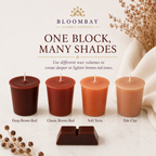 Brown Candle Dye Blocks for Candle Making