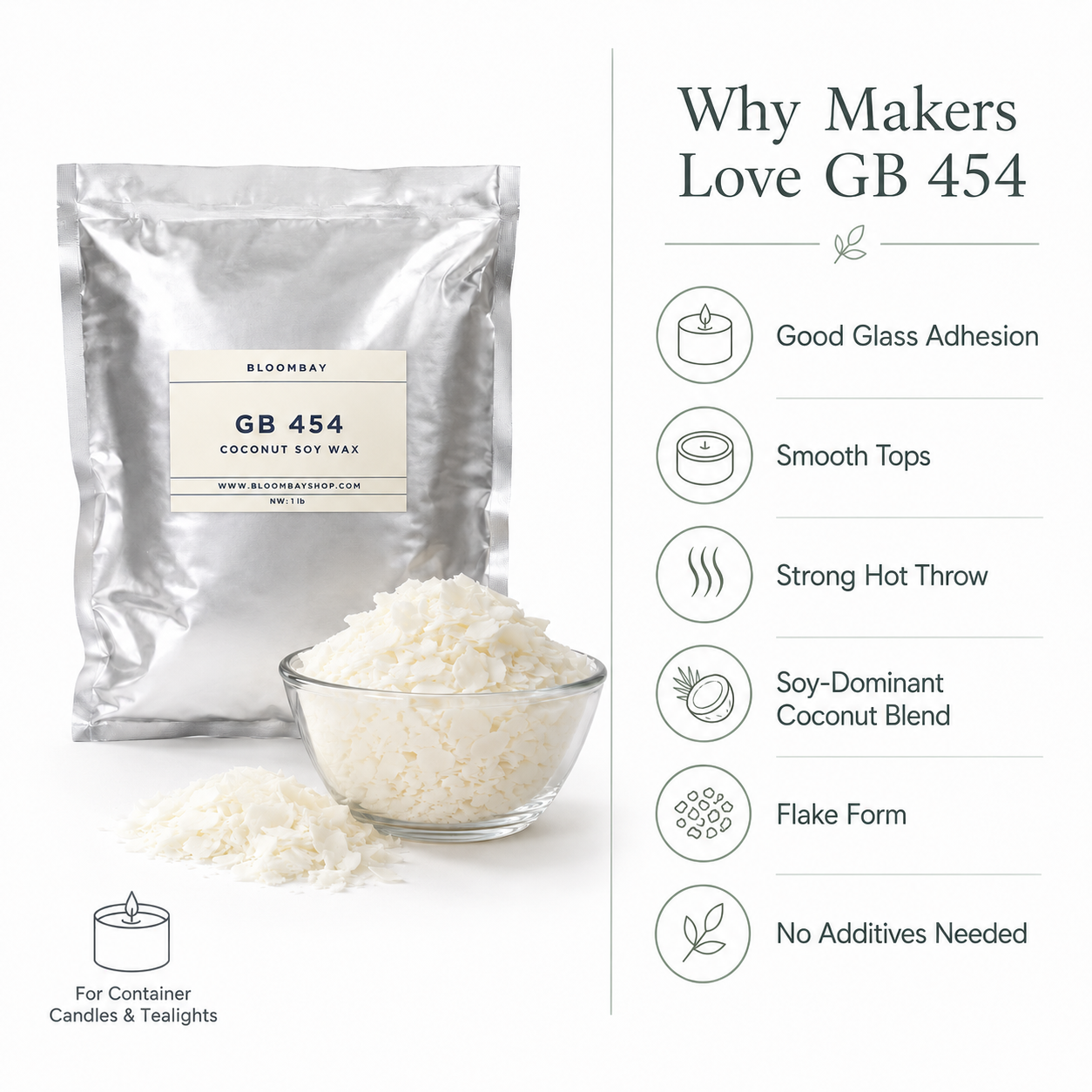 Golden Wax 454 Coconut Soy Container Wax