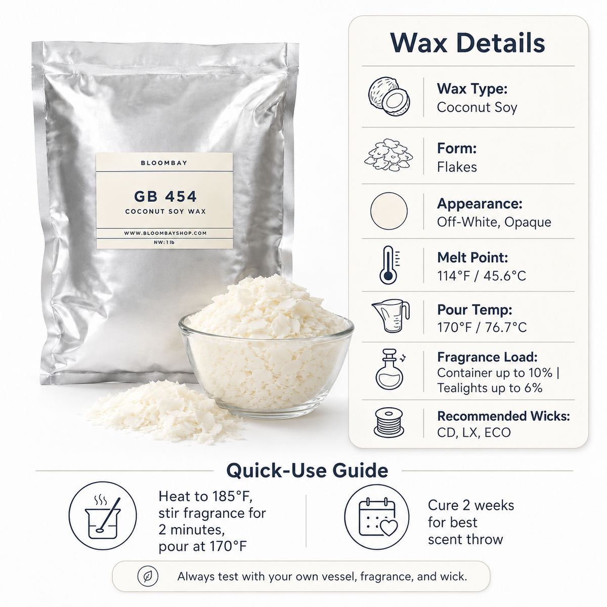 Golden Wax 454 Coconut Soy Container Wax