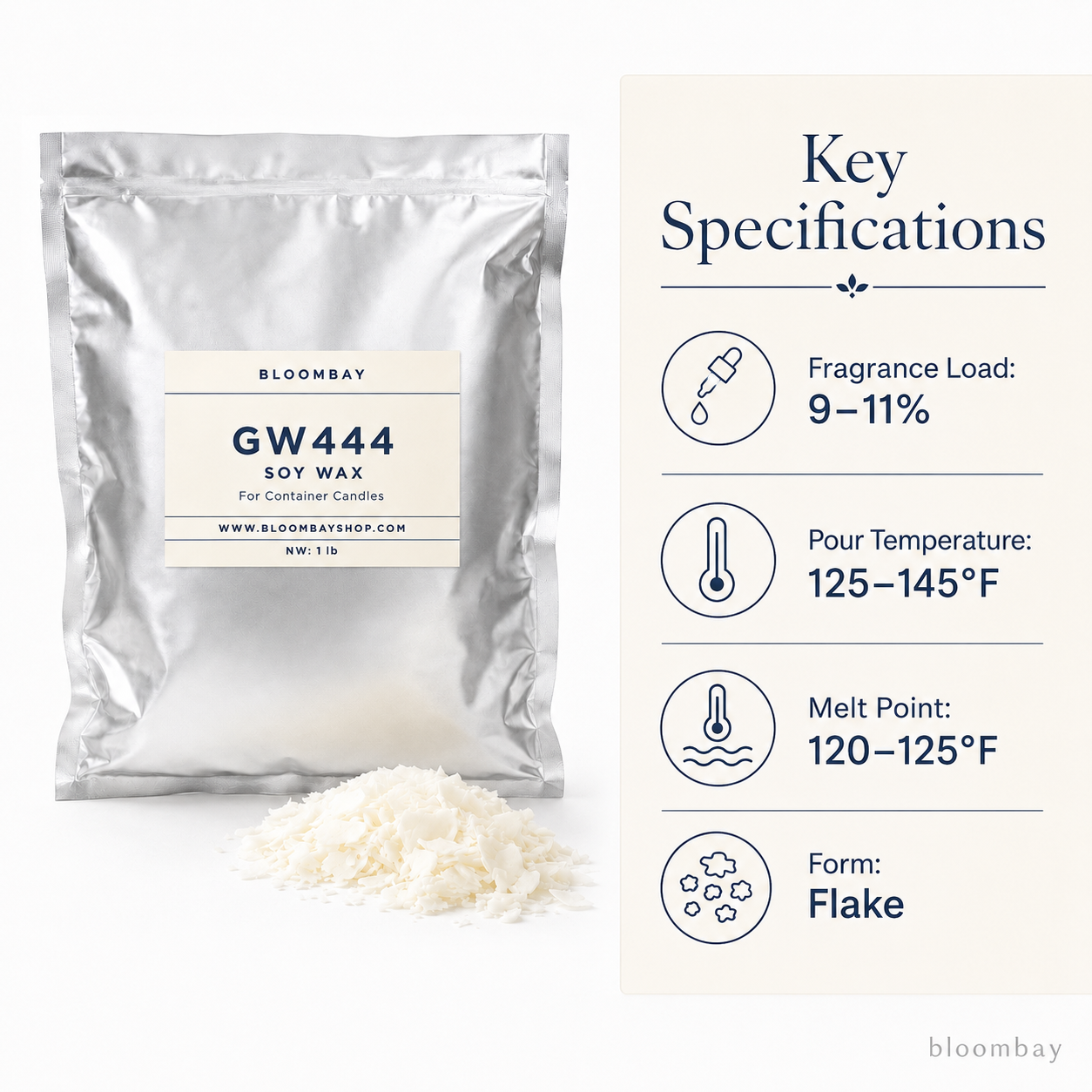 Golden Wax 444 Soy Container Wax for Candle Making