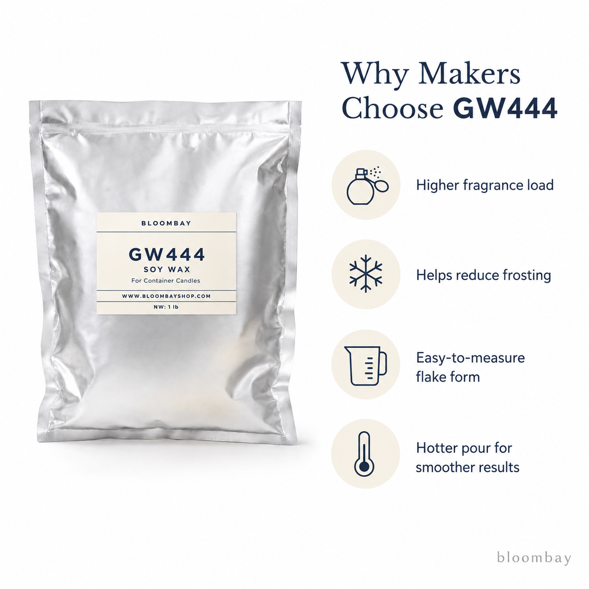 Golden Wax 444 Soy Container Wax for Candle Making