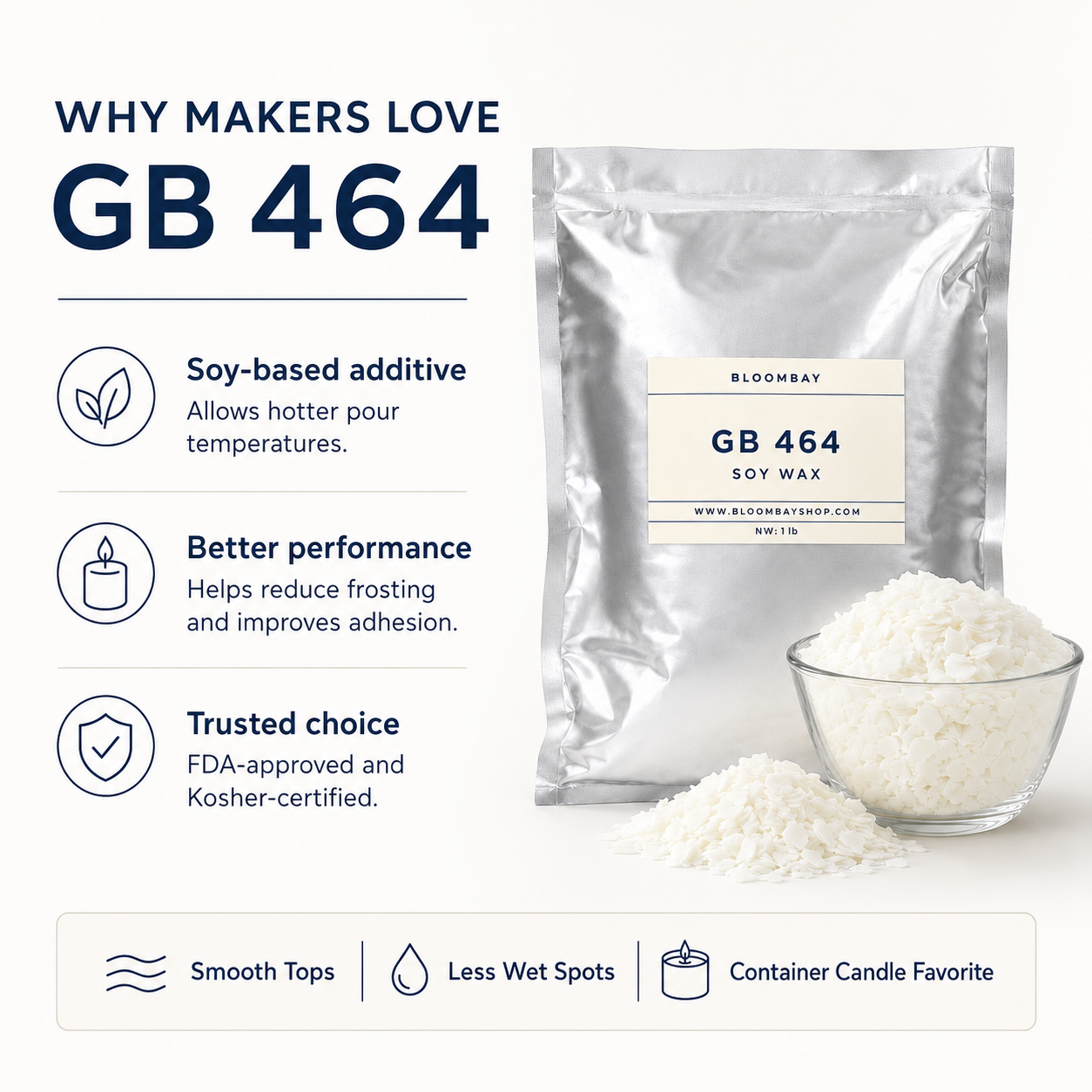 Golden Wax 464 Soy Wax for Container Candle Making