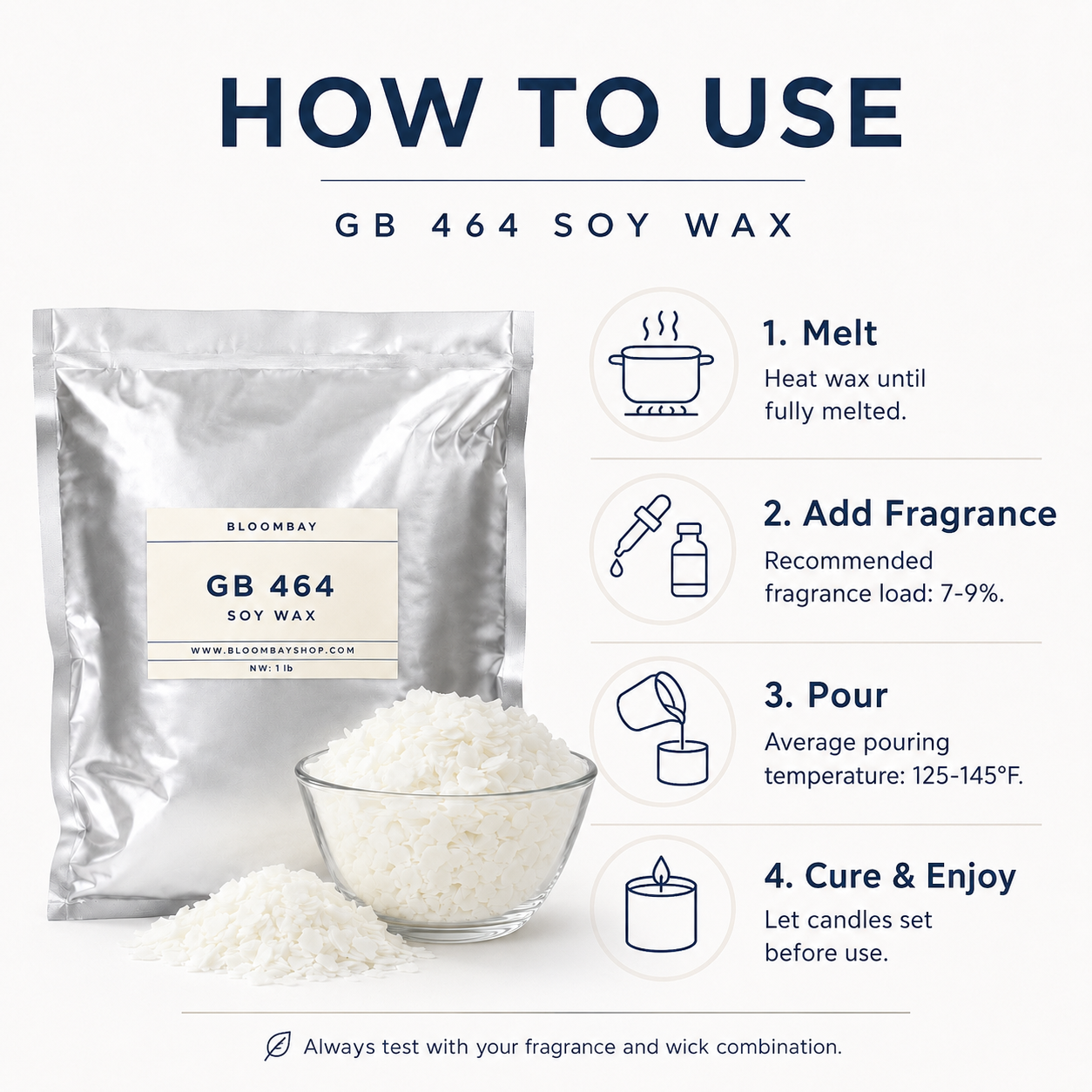 Golden Wax 464 Soy Wax for Container Candle Making