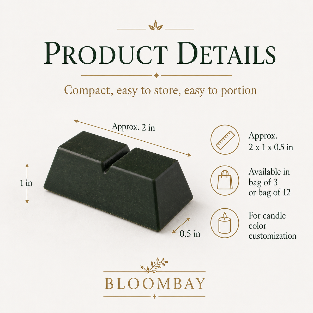 Green Candle Dye Blocks for Candle Making