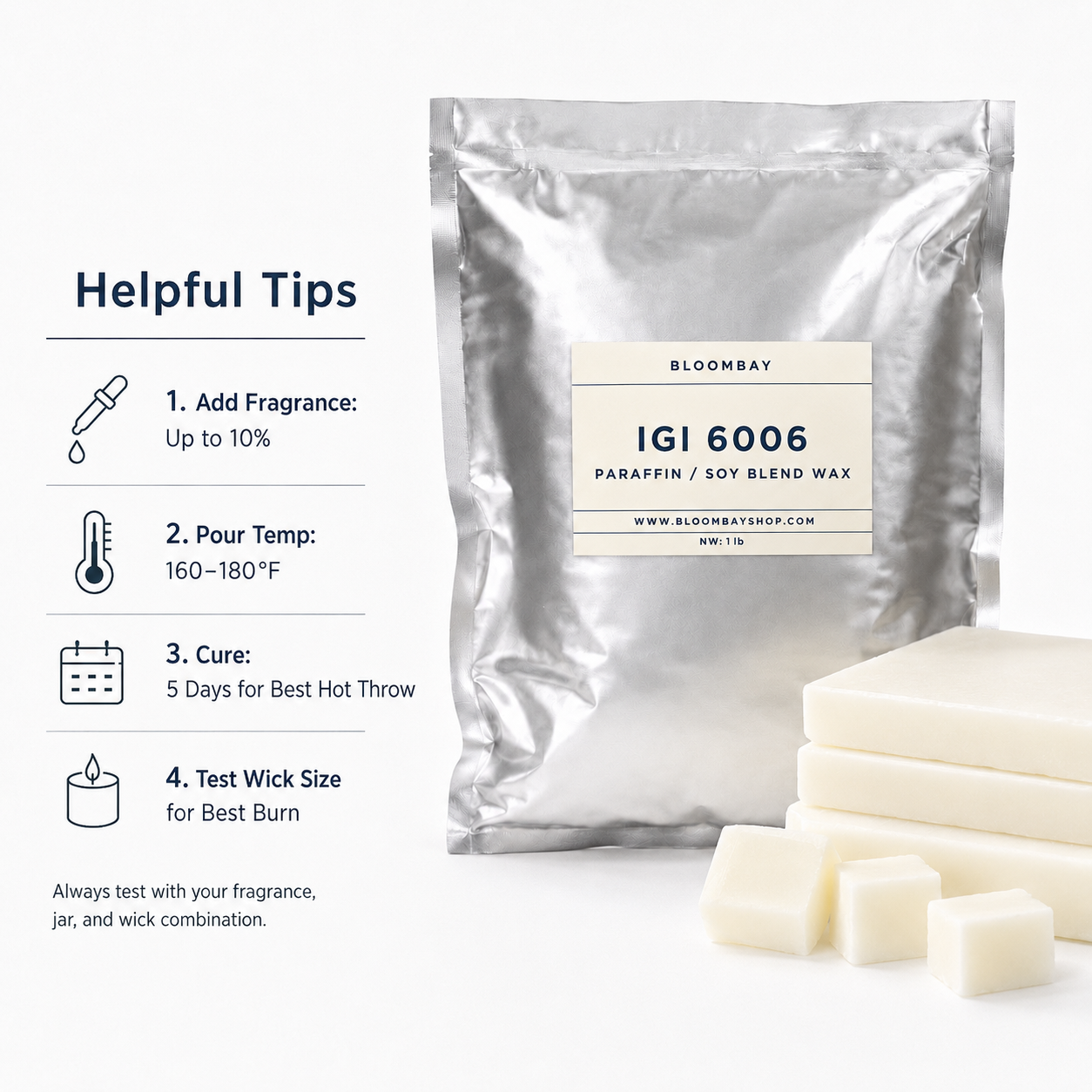 IGI 6006 Paraffin/Soy Container Wax