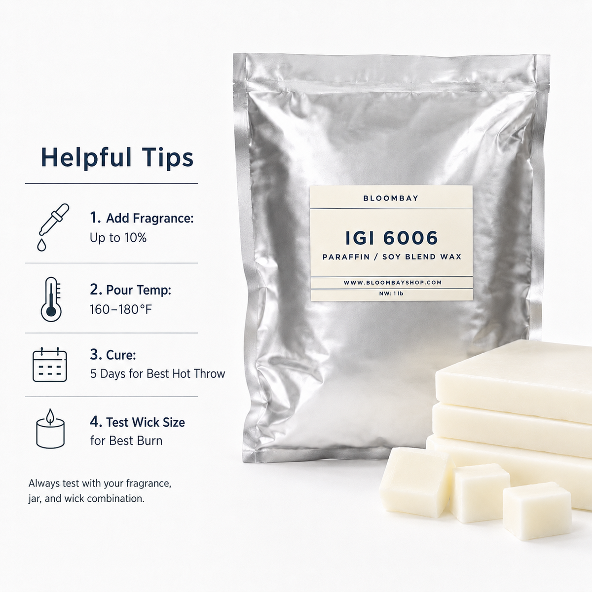 IGI 6006 Paraffin/Soy Container Wax