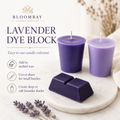 Lavender Candle Dye Blocks for Candle Making