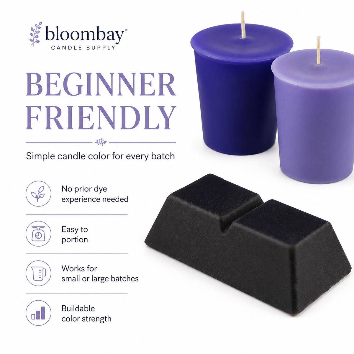 Lavender Candle Dye Blocks for Candle Making
