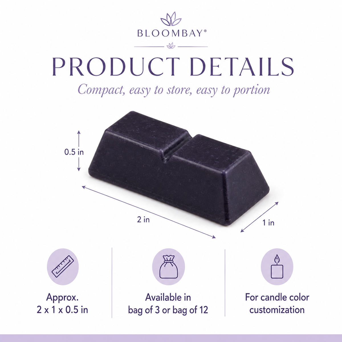 Lavender Candle Dye Blocks for Candle Making