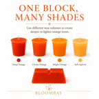 Orange Candle Dye Blocks for Candle Making