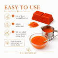 Orange Candle Dye Blocks for Candle Making