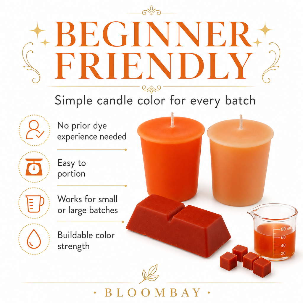 Pumpkin Candle Dye Blocks for Candle Making