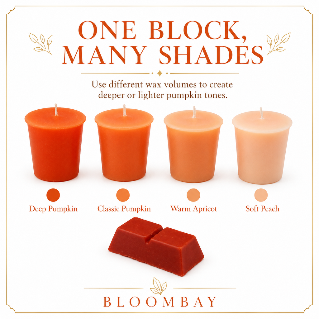 Pumpkin Candle Dye Blocks for Candle Making