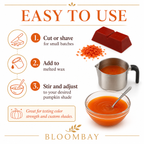 Pumpkin Candle Dye Blocks for Candle Making