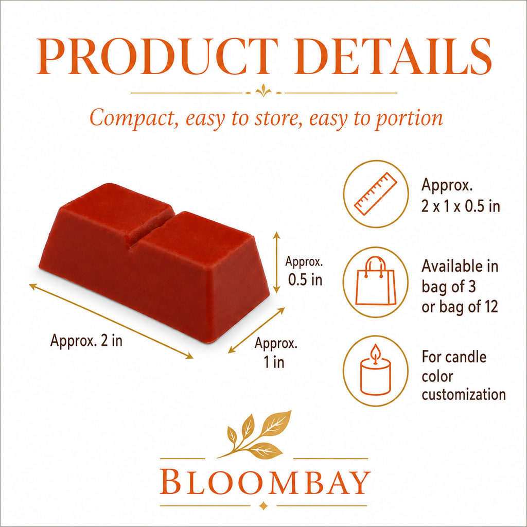 Pumpkin Candle Dye Blocks for Candle Making