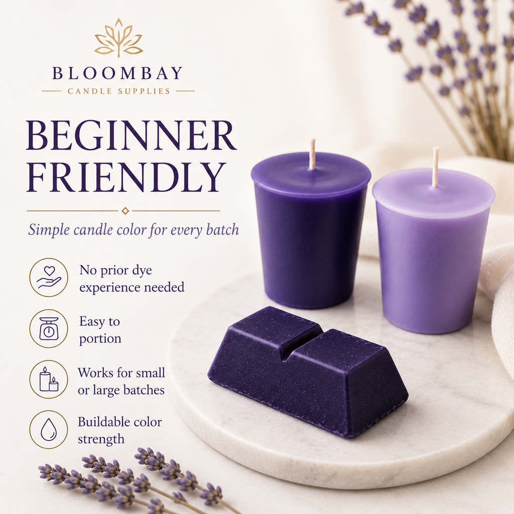 Purple Candle Dye Blocks for Candle Making