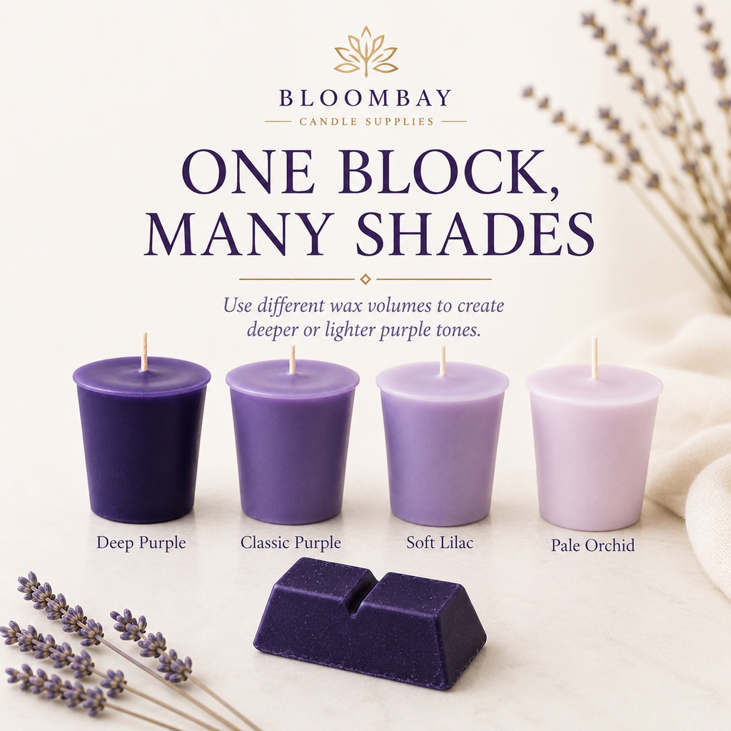 Purple Candle Dye Blocks for Candle Making