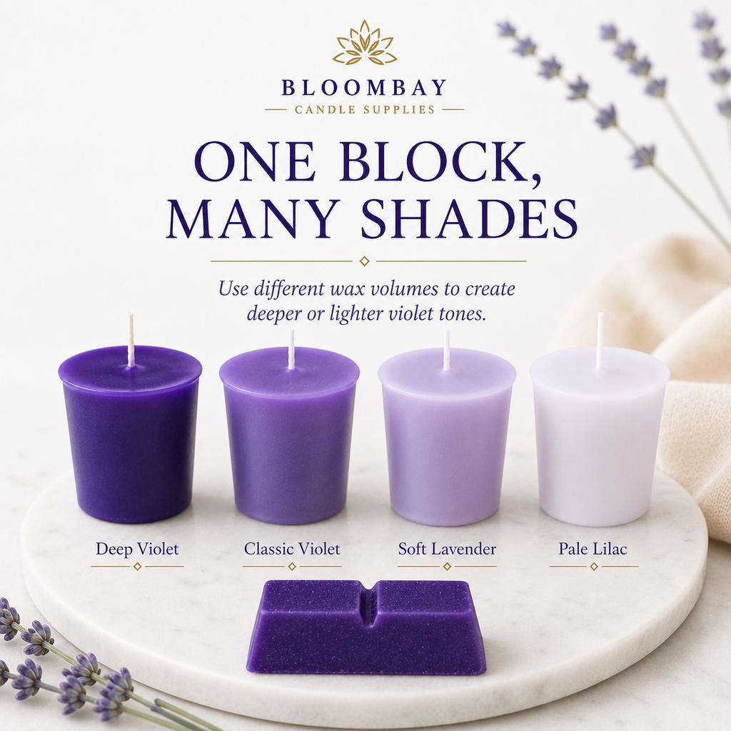 Violet Candle Dye Blocks for Candle Making