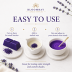 Violet Candle Dye Blocks for Candle Making