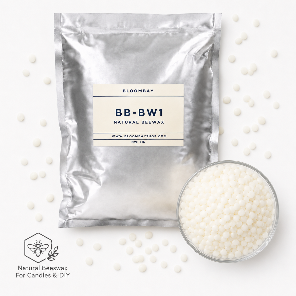 BB-BW1 Natural Beeswax for Candle Making