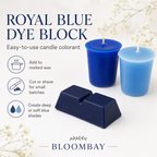 Blue Candle Dye Blocks for Candle Making
