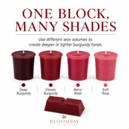 Burgundy Candle Dye Blocks for Candle Making