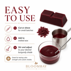 Burgundy Candle Dye Blocks for Candle Making