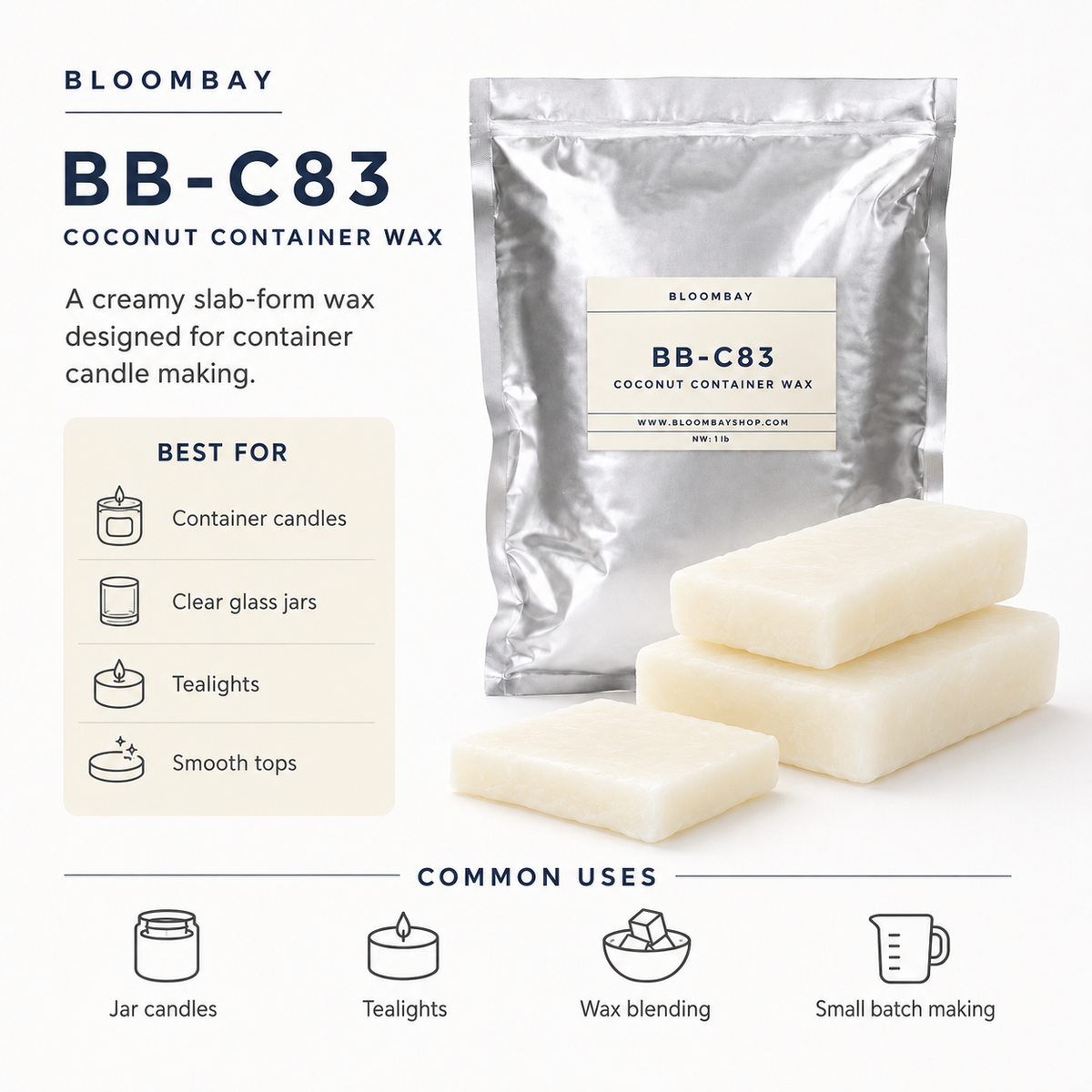 BB-C83 Coconut Container Wax