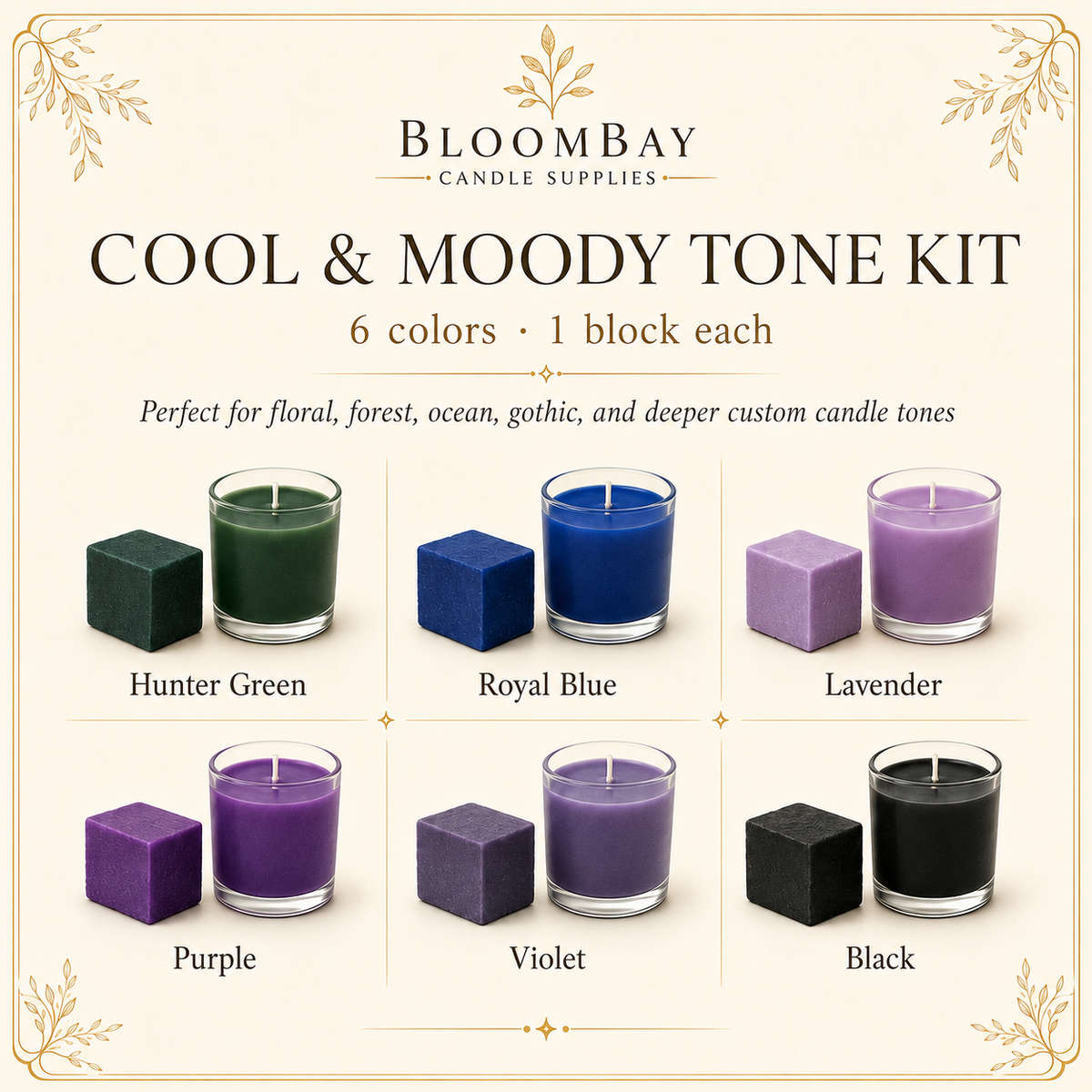Candle Dye Kit – Solid Color Blocks for Candle Making
